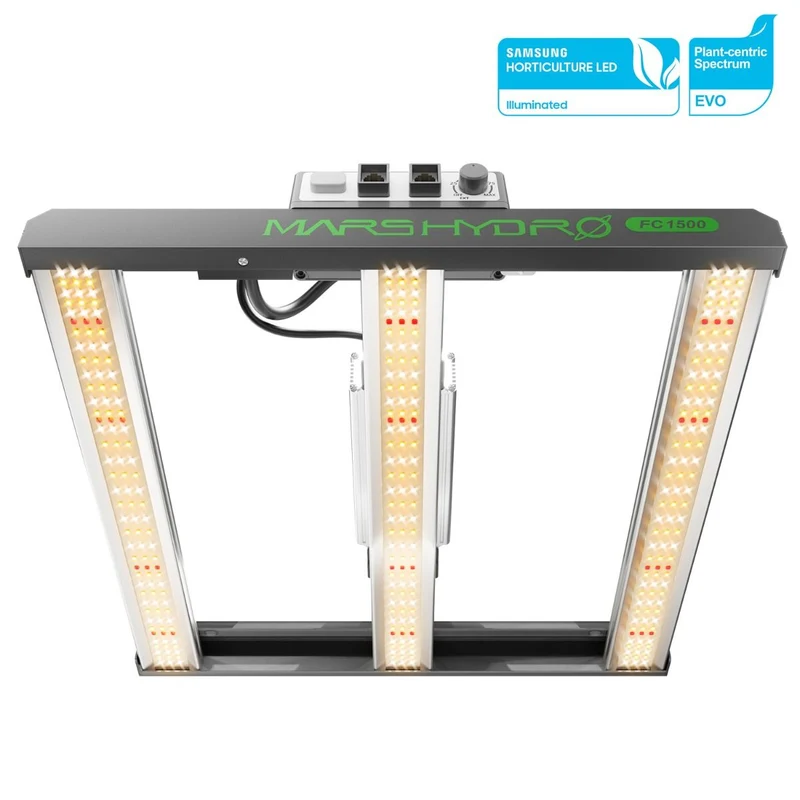 Mars Hydro FC1500-EVO Samsung LM301H EVO 150 W dimmbare LED-Wachstumslampe für 2.3 x 2.3 Zoll Wachstumszelt, Gemüse- und Blumenwachstum