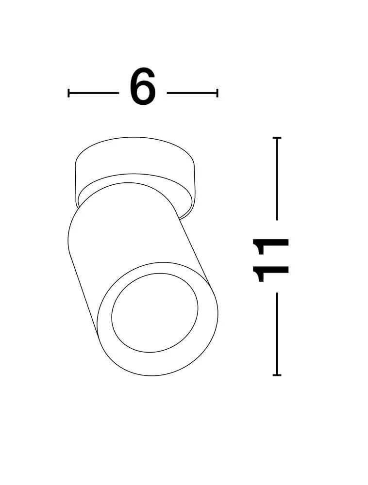 Amecy Deckenleuchte Ø 6cm GU10