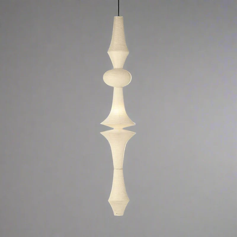 Hanglamp Japans Papier E27 LED Washi Plafondverlichting Beige Wit Sfeerverlichting Woonkamer Slaapkamer | Sansoti