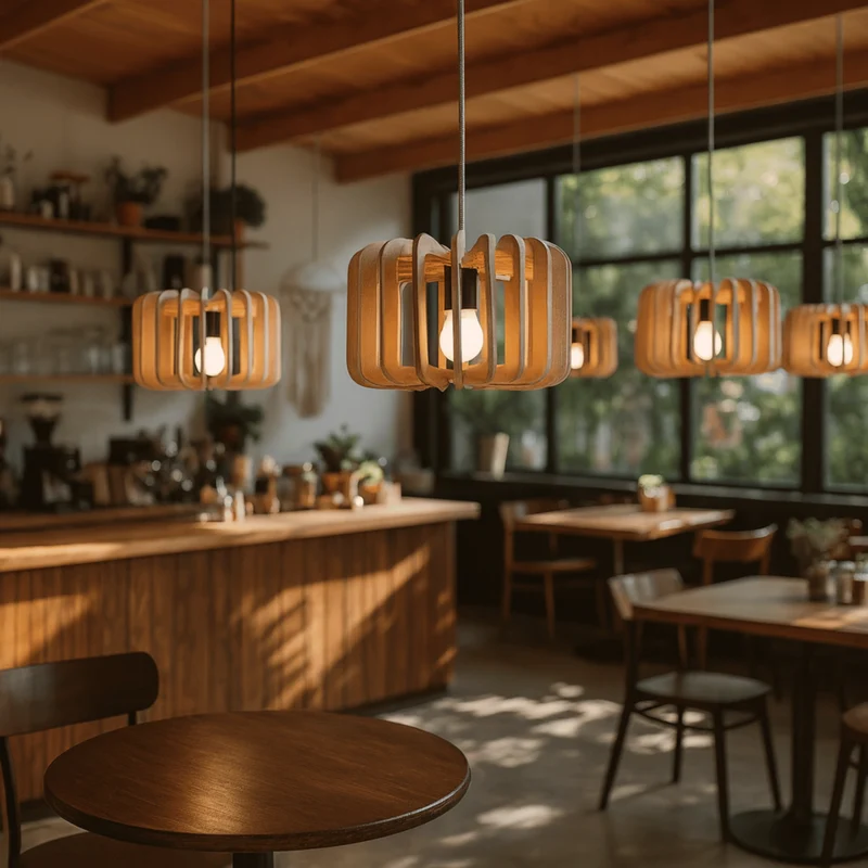 Akoestische Hanglamp met Viltscherm E27 | Design Verlichting Geluidsdemping voor Restaurant en Eetkamer 40 cm | Sansoti