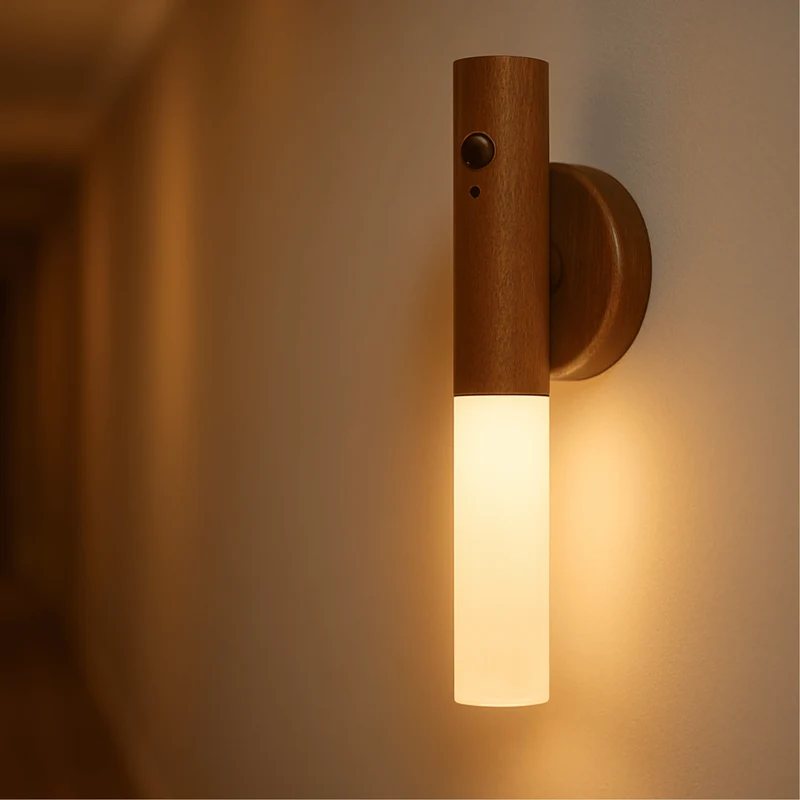 Magnetische Wandlamp met Bewegingssensor Oplaadbaar LED Nachtlampje voor Gang Trap Kast Slaapkamer Draadloos | Sansoti