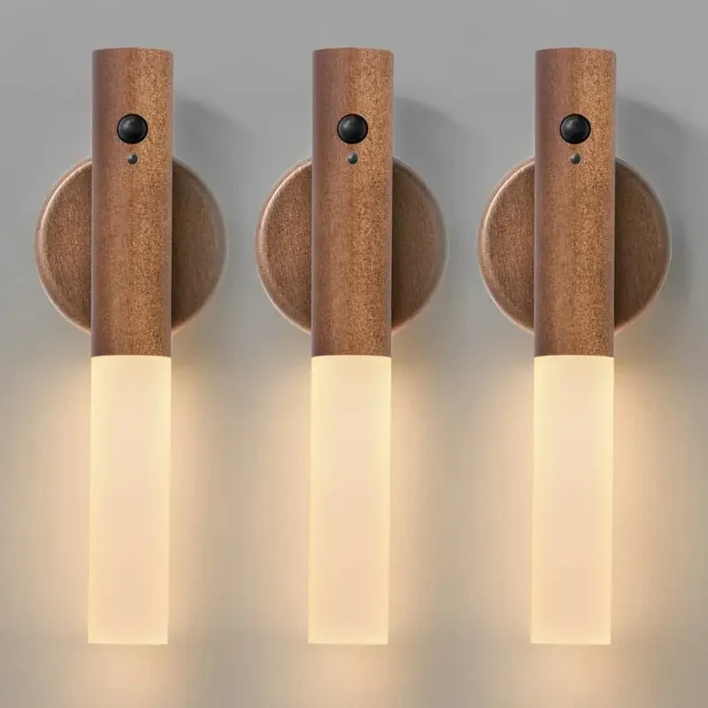 Magnetische Wandlamp met Bewegingssensor Oplaadbaar LED Nachtlampje voor Gang Trap Kast Slaapkamer Draadloos | Sansoti