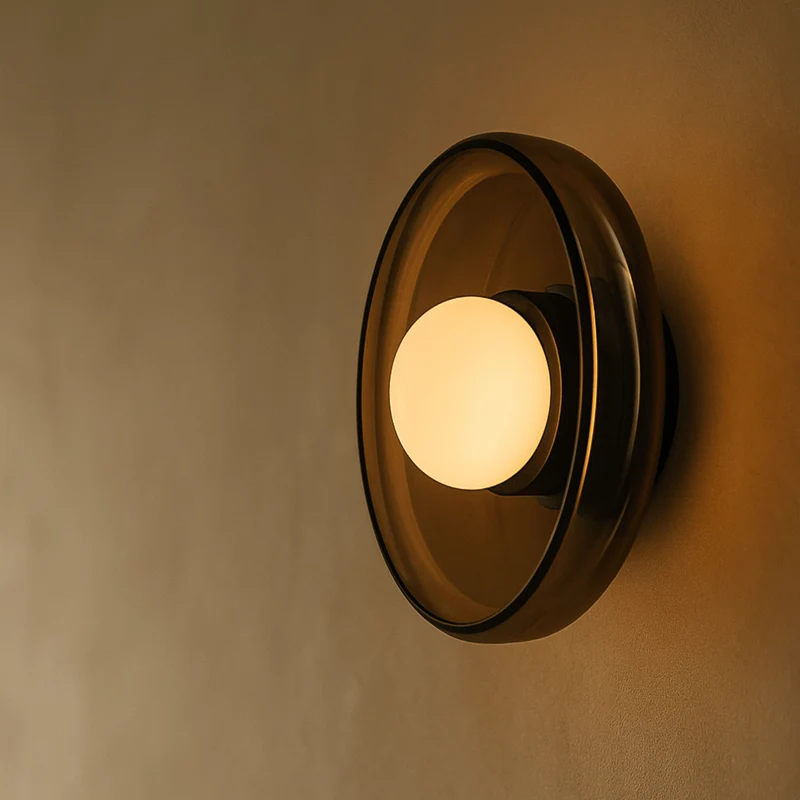 Glazen Wandlamp met Glas-in-lood Effect Crème Olijfgroen Wit LED E27 Fitting Sfeervol Slaapkamer Gang | Sansoti