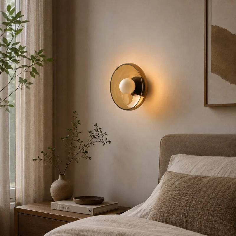 Glazen Wandlamp met Glas-in-lood Effect Crème Olijfgroen Wit LED E27 Fitting Sfeervol Slaapkamer Gang | Sansoti