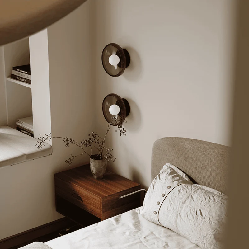 Glazen Wandlamp met Glas-in-lood Effect Crème Olijfgroen Wit LED E27 Fitting Sfeervol Slaapkamer Gang | Sansoti