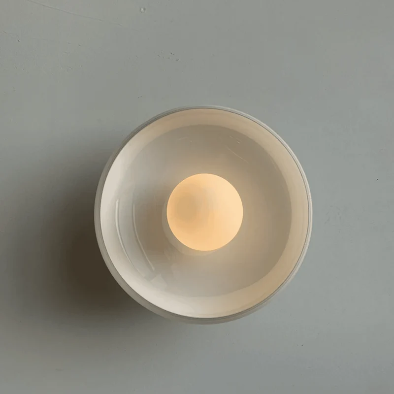 Glazen Wandlamp met Glas-in-lood Effect Crème Olijfgroen Wit LED E27 Fitting Sfeervol Slaapkamer Gang | Sansoti