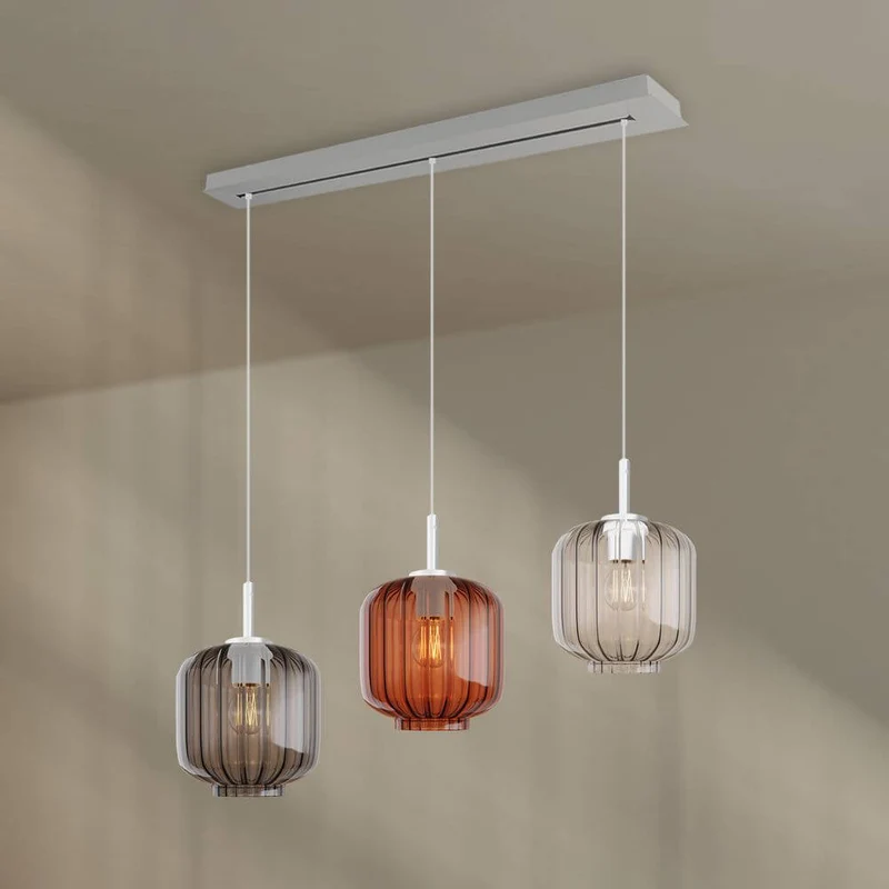 s.luce Velo Esstischlampe 3-flammig Baldachin 120cm Ø 20cm
