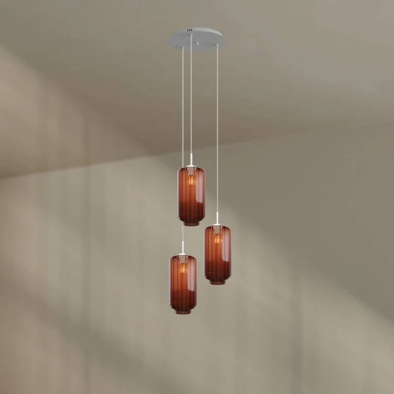 s.luce Velo Galerielampe 3-flammig Ø 40cm Baldachin Ø 18cm