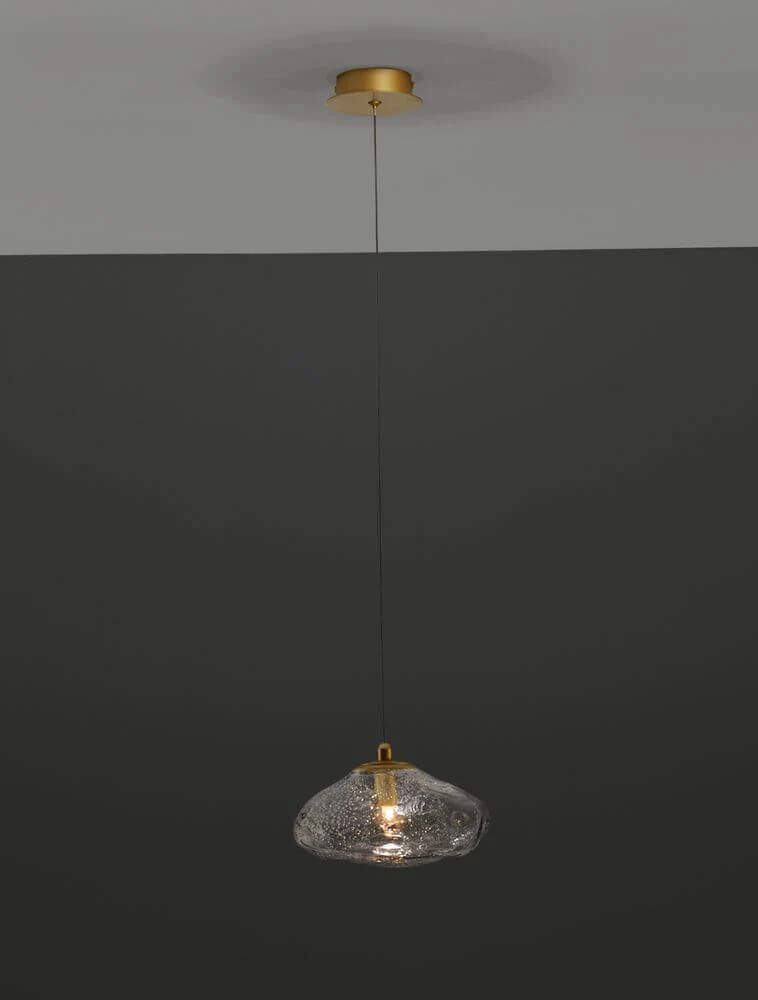 King Pendelleuchte G9 Gold, Transparent