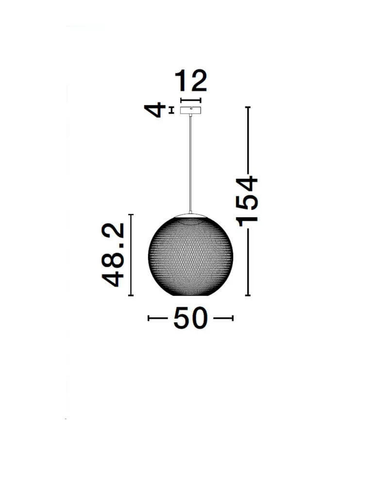 Kinetic LED Pendelleuchte 3000K Schwarz