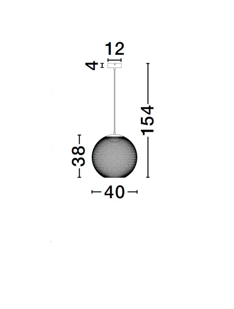 Kinetic LED Pendelleuchte 3000K Schwarz