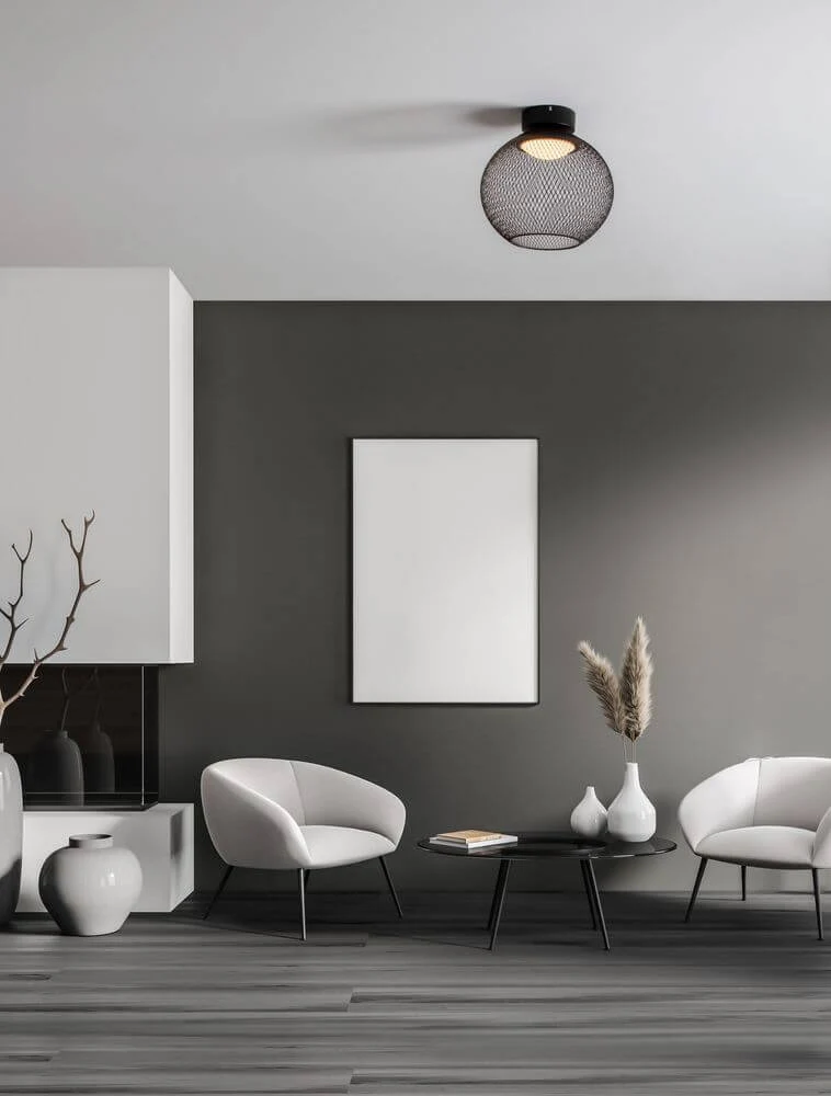 Kinetic LED Deckenleuchte 3000K Schwarz