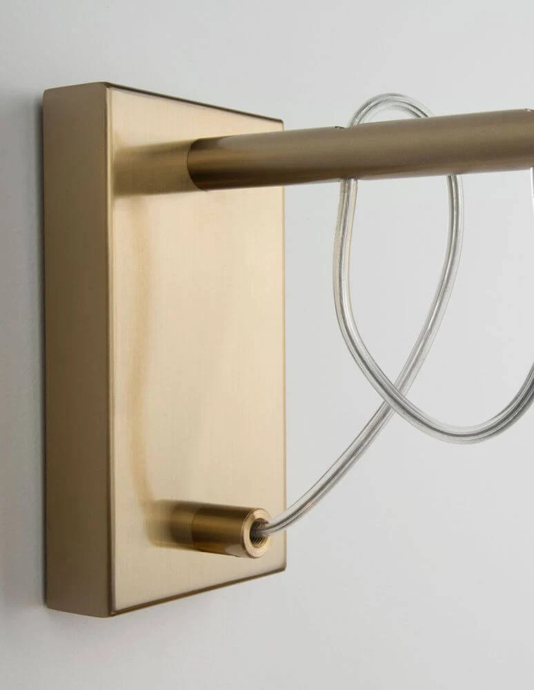Mond Wandleuchte Gold, Transparent