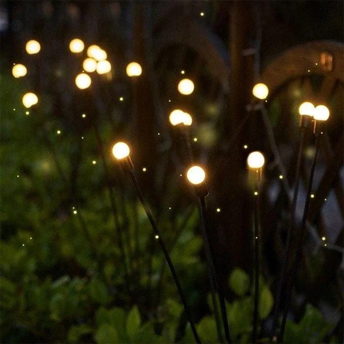 Zonnelampen Tuin Bewegend Licht met Flexibele Draden Waterdicht 6 LED Solar Tuinverlichting Buitenlamp | Sansoti