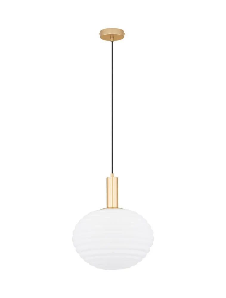 Allen Pendelleuchte E27 Gold, Weiß