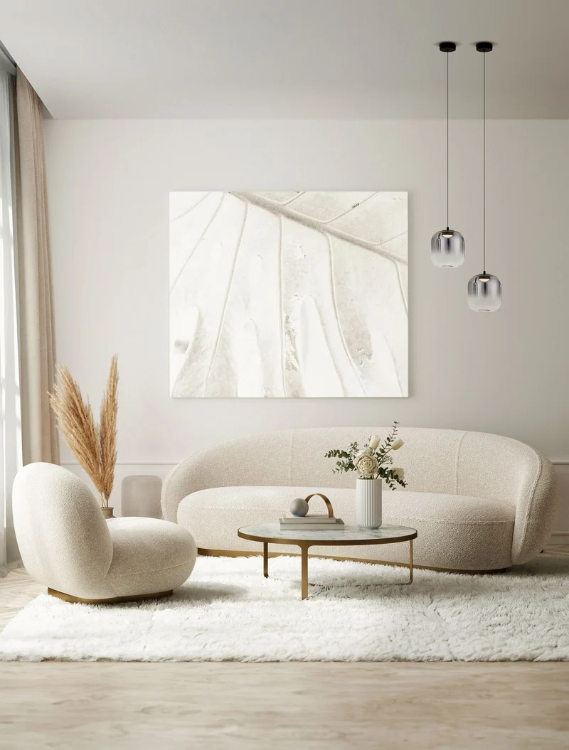 Aelia LED Pendelleuchte 3000K Schwarz, Rauch
