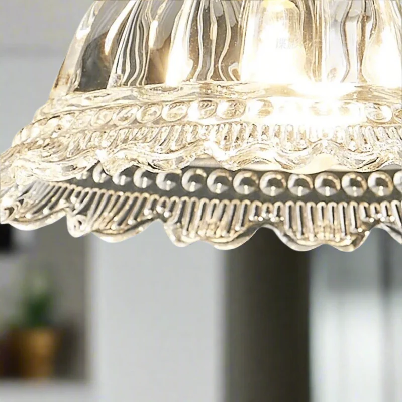 Hanglamp Notenhout met Glas en Messing Sfeerverlichting voor Eetkamer Keuken Woonkamer Vintage Retro Stijl | Sansoti