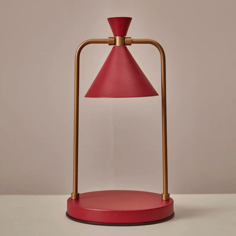 Elektrische Kaarsenwarmer Lamp Dimbaar Koper Retro Design met LED Verlichting voor Geurkaarsen Thuis | Sansoti