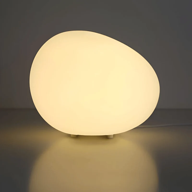 LED Kiezelsteen Nachtlamp voor Nachtkastje – Warm Licht Sfeerlamp Slaapkamer Scandinavisch Design Sfeerverlichting | Sansoti