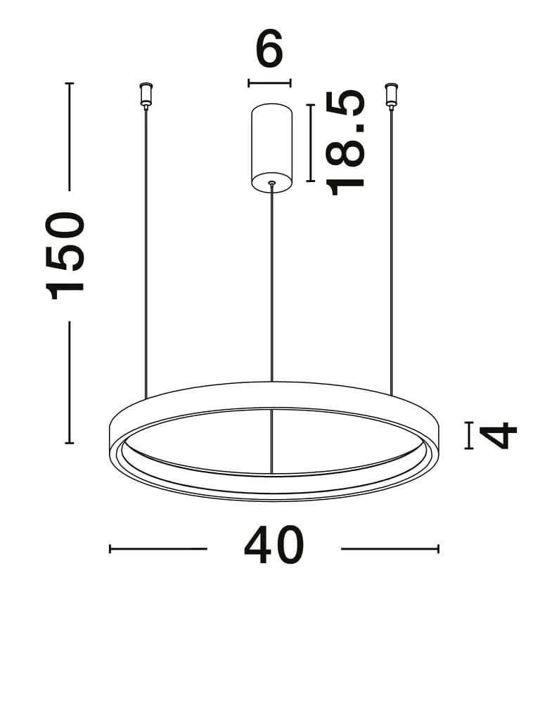 Perrine LED Pendelleuchte Ø 40cm 3000K