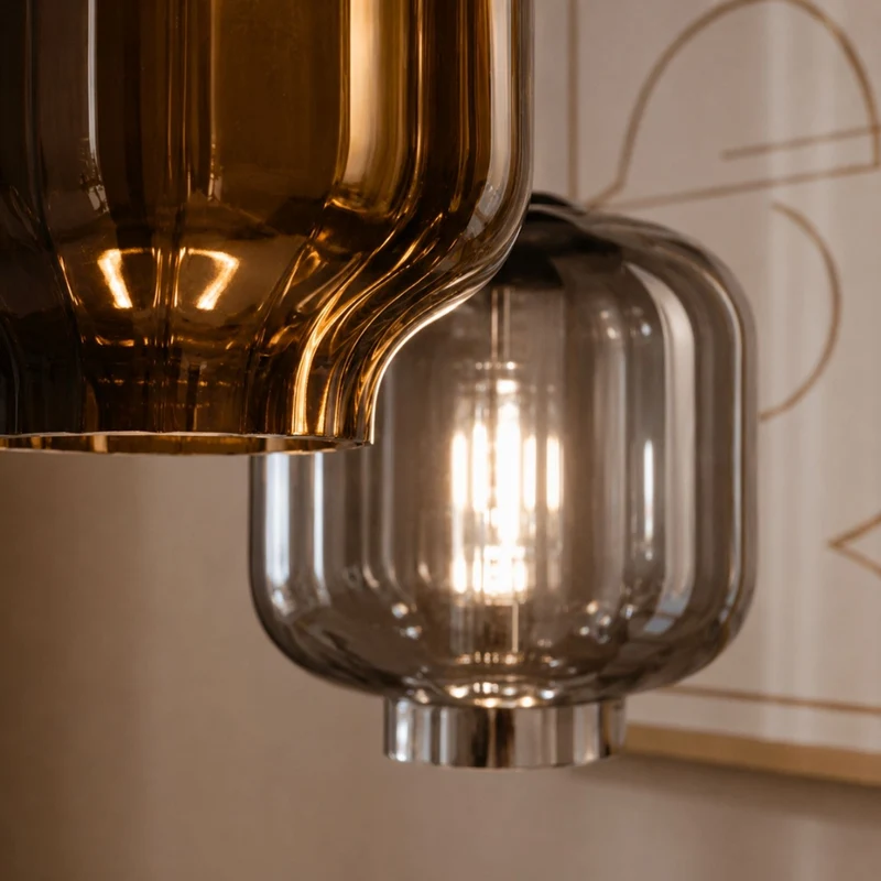 s.luce Velo Esstischlampe 12-flammig 200cm 3-reihig Ø 20cm