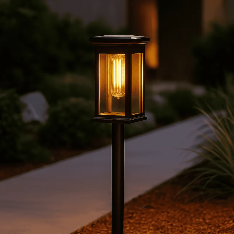 Tuinverlichting op Zonne-energie Zwart LED 40cm 54cm Set Padverlichting Buiten Sfeervolle Tuinpad Decoratie | Sansoti