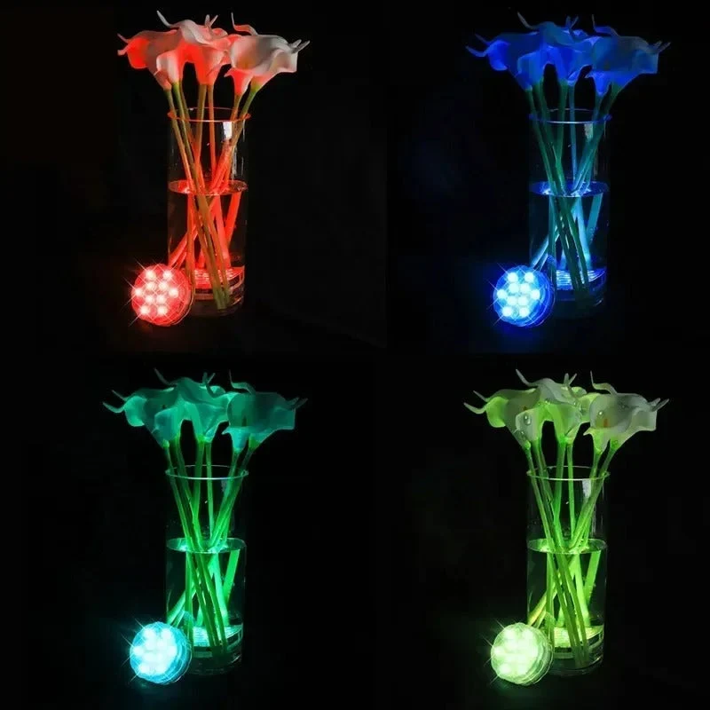 Drijvende LED Onderwaterlampen 16 Kleuren met Afstandsbediening Zwembad Vijver Decoratieve Sfeerverlichting | Sansoti