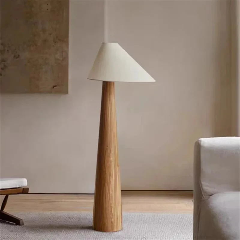 Houten Lamp met Natuurlijk Ontwerp Tafel- of Staande Lamp 40-165cm Minimalistische Sfeerverlichting Woonkamer | Sansoti