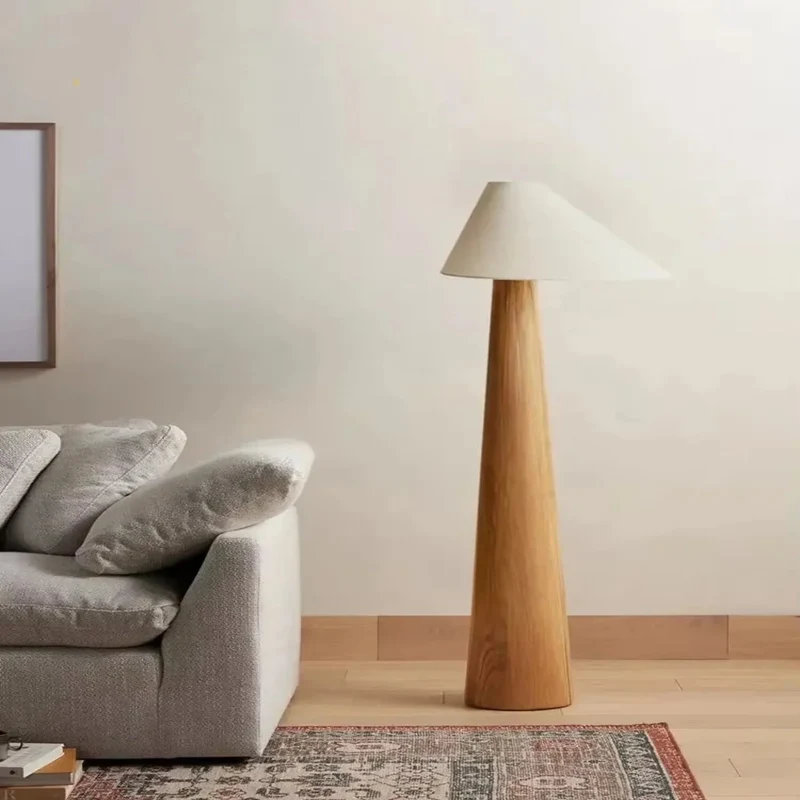 Houten Lamp met Natuurlijk Ontwerp Tafel- of Staande Lamp 40-165cm Minimalistische Sfeerverlichting Woonkamer | Sansoti
