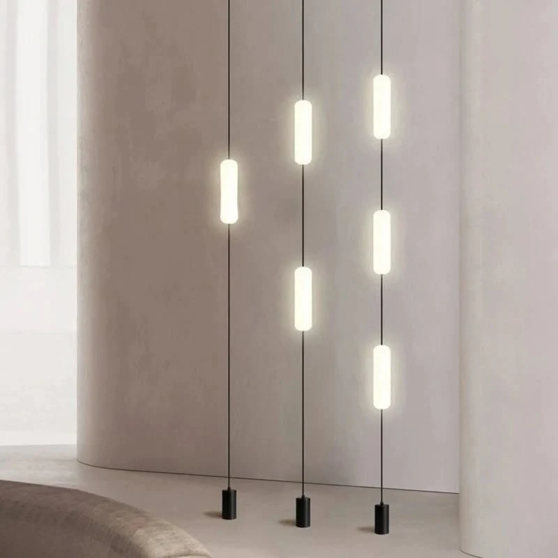 Verticale LED Vloerlamp Vloer Tot Plafond Architectonisch Lichtontwerp Modern Interieur Sfeervol Warm Wit Licht | Sansoti