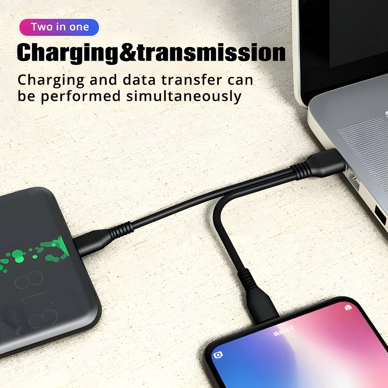 Dubbele Oplaadkabel met Multi-USB Poorten voor Smartphone Tablet Opladen Snelladen Tech Gadgets Accessoires | Sansoti
