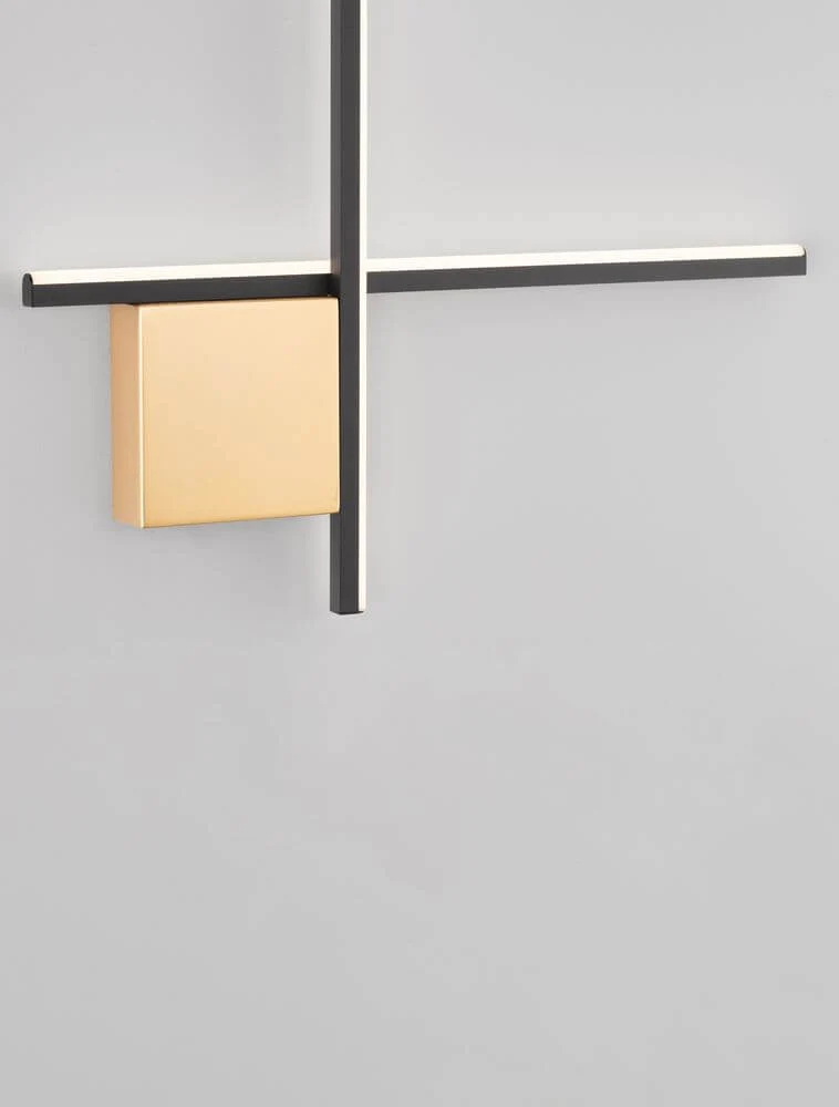 Cross LED Wandleuchte 50cm 2-flammig 2700K