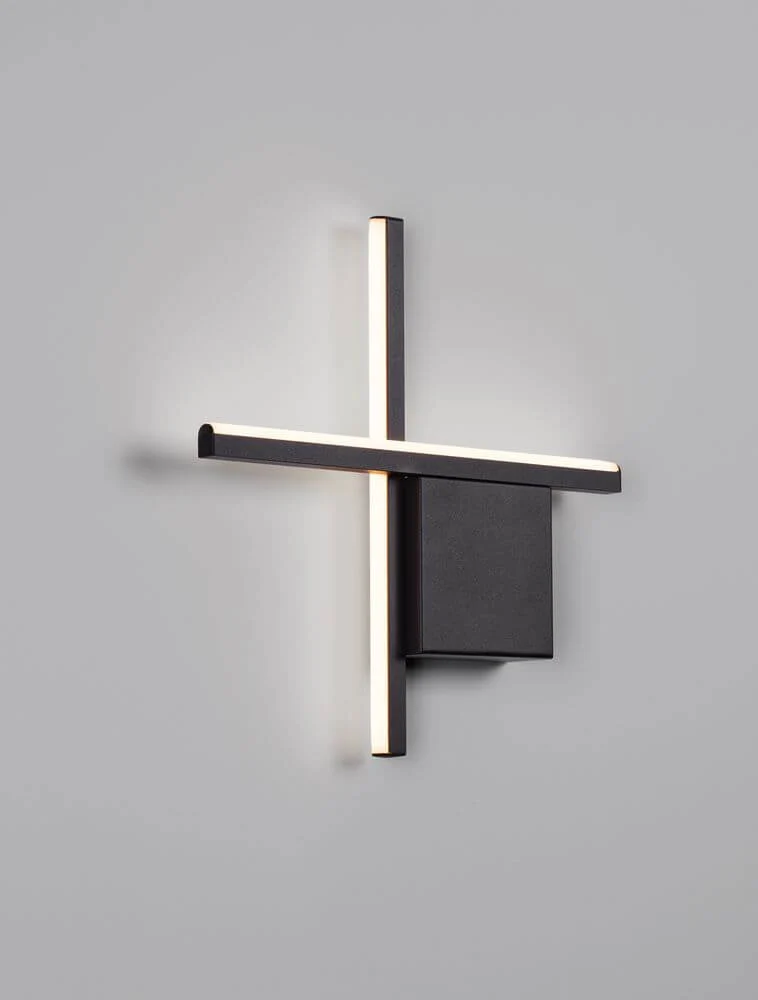 Cross LED Wandleuchte 30cm 2-flammig 2700K
