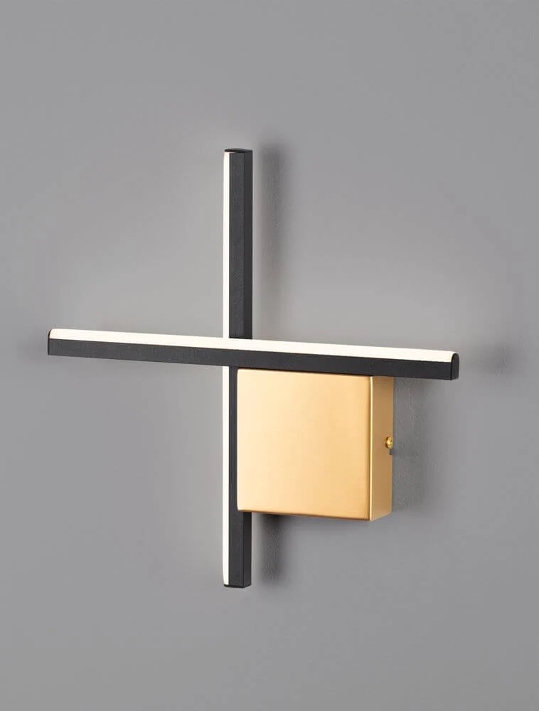 Cross LED Wandleuchte 30cm 2-flammig 2700K