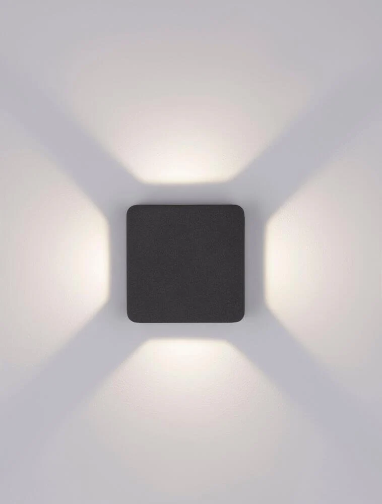 Serika LED Außenwandleuchte 3000K Anthrazit IP65