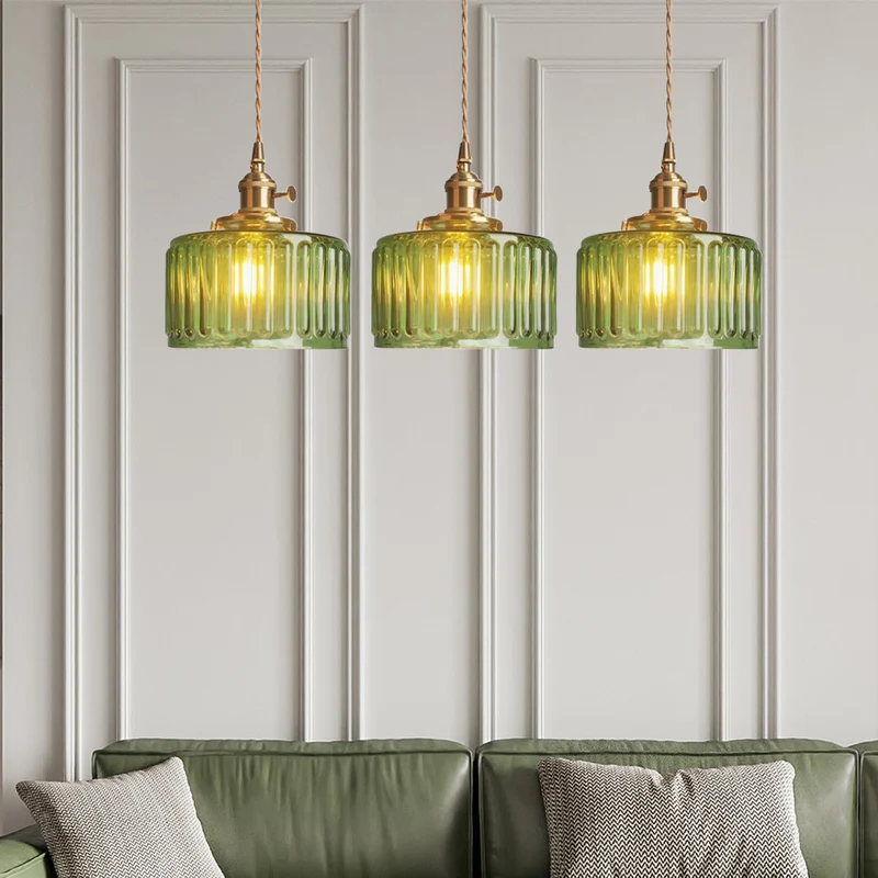 Hanglamp Kristalglas Cilindervorm Verstelbare Hoogte Vintage Stijl Woonkamer Eetkamer Hal Sfeerverlichting | Sansoti