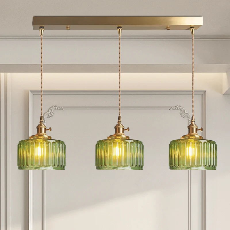 Hanglamp Kristalglas Cilindervorm Verstelbare Hoogte Vintage Stijl Woonkamer Eetkamer Hal Sfeerverlichting | Sansoti