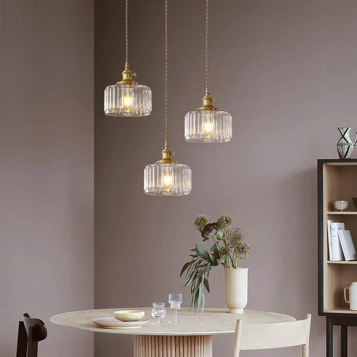 Hanglamp Kristalglas Cilindervorm Verstelbare Hoogte Vintage Stijl Woonkamer Eetkamer Hal Sfeerverlichting | Sansoti