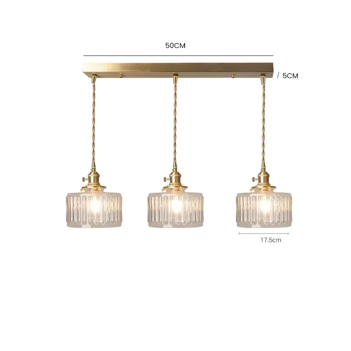 Hanglamp Kristalglas Cilindervorm Verstelbare Hoogte Vintage Stijl Woonkamer Eetkamer Hal Sfeerverlichting | Sansoti