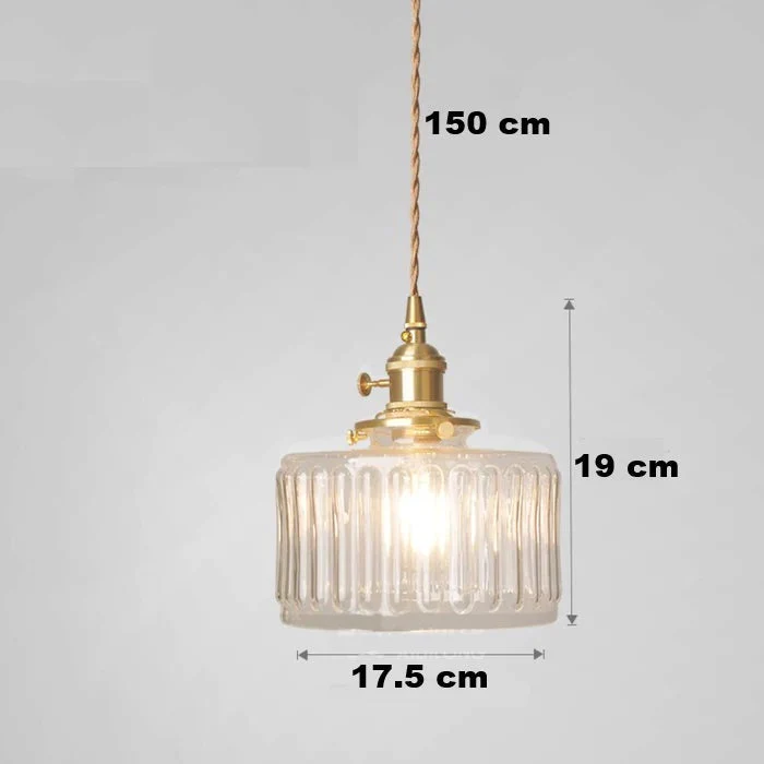 Hanglamp Kristalglas Cilindervorm Verstelbare Hoogte Vintage Stijl Woonkamer Eetkamer Hal Sfeerverlichting | Sansoti