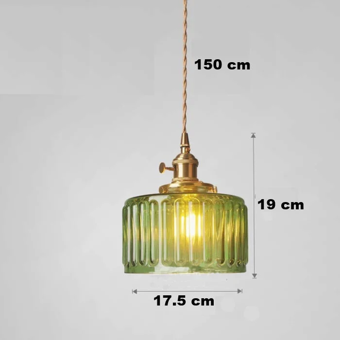 Hanglamp Kristalglas Cilindervorm Verstelbare Hoogte Vintage Stijl Woonkamer Eetkamer Hal Sfeerverlichting | Sansoti