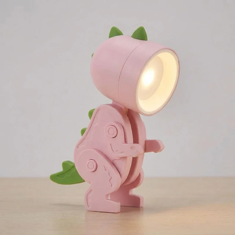 Opvouwbare Dinosaurus Tafellamp LED Leeslicht Kinderen Bureaulamp Compact Nachtlampje Warm Sfeerlicht Kind | Sansoti