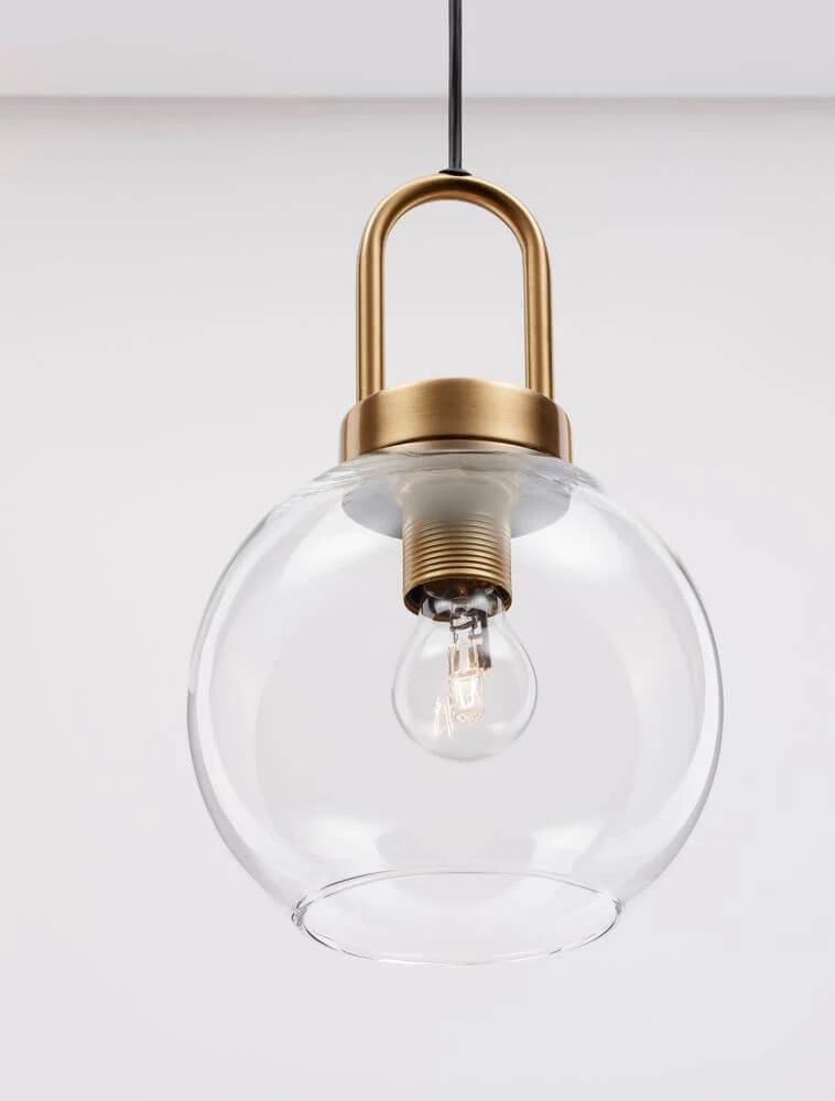 Irvine Pendelleuchte Ø 20cm Gold, Transparent