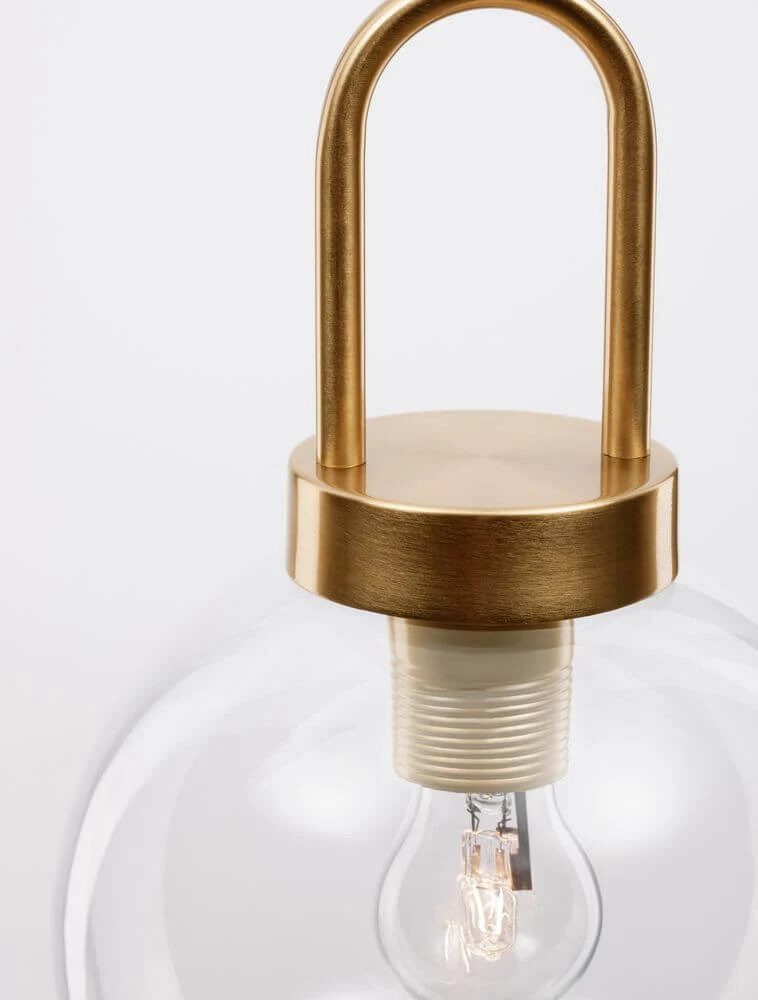 Irvine Pendelleuchte Ø 20cm Gold, Transparent