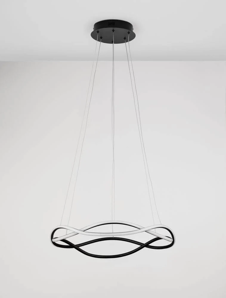 Jinal LED Deckenleuchte 2-flammig 3000K Schwarz