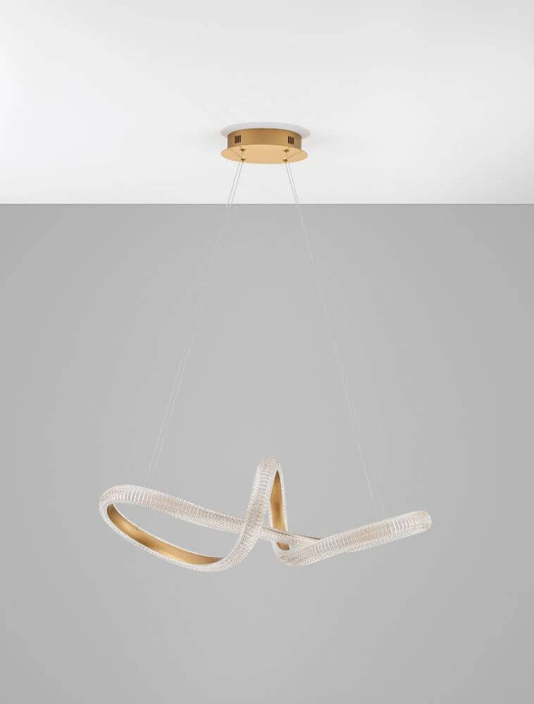 Medora LED Pendelleuchte Ø 75,5cm 3000K Messing-Gold