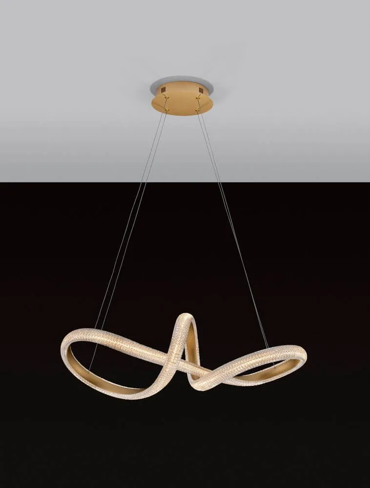 Medora LED Pendelleuchte Ø 75,5cm 3000K Messing-Gold