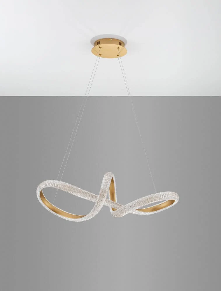 Medora LED Pendelleuchte Ø 75,5cm 3000K Messing-Gold