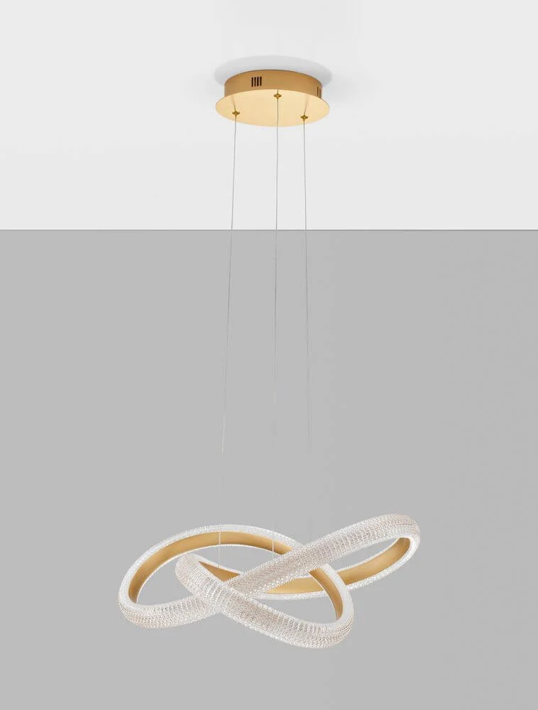 Medora LED Pendelleuchte Ø 52,5cm 3000K Messing-Gold