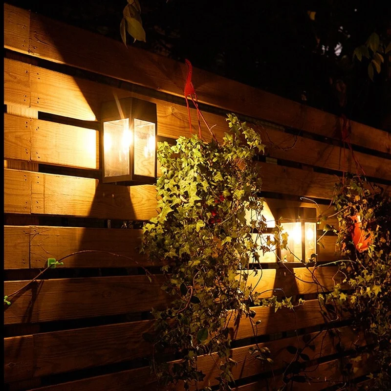 Zonnepaneel Wandlamp voor Schutting Terras Balkon met Schemersensor IP65 Waterdicht Buitenverlichting | Sansoti